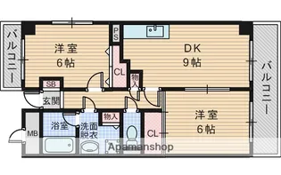 ベルメゾン【6階】の間取り