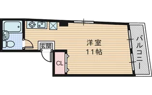 クローバーハイツマキノ【3階】の間取り