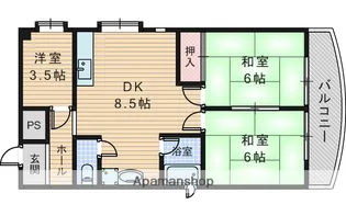 辻川ビル【4階】の間取り