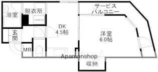 大阪府大阪市淀川区東三国5丁目【マンション】の間取り