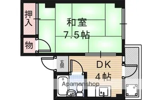 クレセントマンション【3階】の間取り