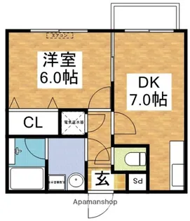 光栄ハイツ江坂【2階】の間取り