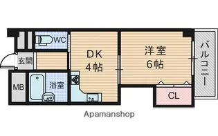 ラルジュール江坂【1階】の間取り
