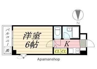 グリーンライフ服部【1階】の間取り