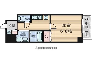インペリアル豊中服部【11階】の間取り