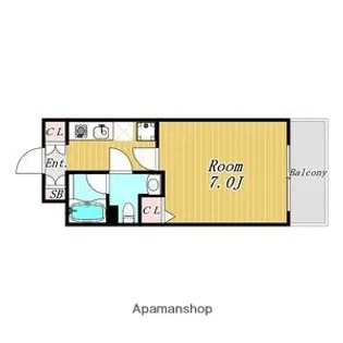 ハピネス江坂【2階】の間取り
