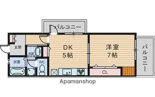 シティコート曽根東町3番館【4階】の間取り