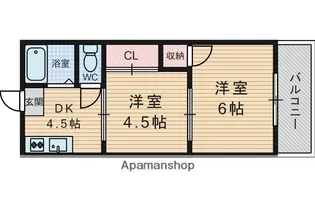 ハイツ寿【2階】の間取り
