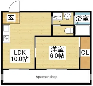 レクシア木川東【2階】の間取り