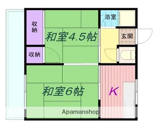 小西第一住宅【2階】の間取り