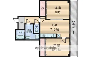 メゾンドフルール【3階】の間取り