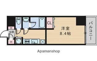 1Kの間取り画像