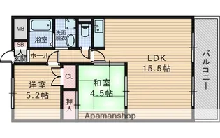 ナカツカハイツ【1階】の間取り