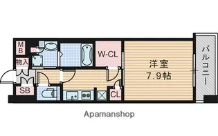 アビティ江坂【9階】の間取り