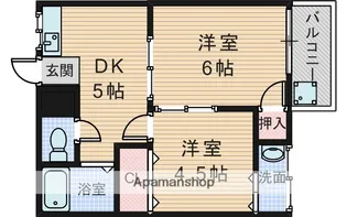 ヴィラナリー大道【3階】の間取り
