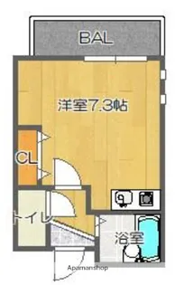 ヌーベル河南【3階】の間取り