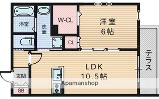 大阪府大阪市東淀川区西淡路4丁目【マンション】の間取り