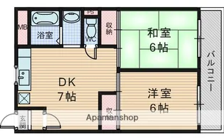 大阪府大阪市東淀川区豊新1丁目【マンション】の間取り