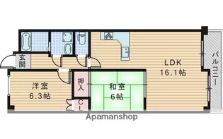 プレーヌ緑地公園【1階】の間取り