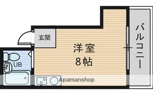 大阪府大阪市淀川区十三元今里2丁目【マンション】の間取り