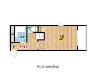 ヴィラ・リベルテ下新庄【2階】の間取り