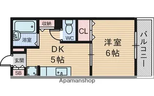ウエストヒルズ【1階】の間取り