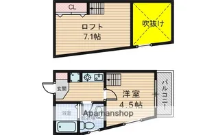 バートンハウス西淡路【1階】の間取り