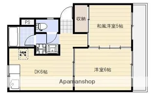 ニュー江坂ハイツ【1階】の間取り