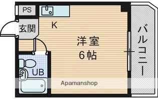 シャトー西三国【1階】の間取り