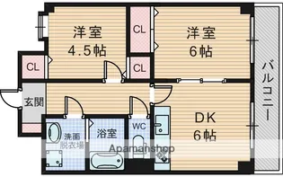 パークレジデンス大道南【2階】の間取り
