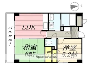 アンジュルーヴル【2階】の間取り