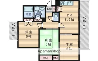 ファミール上田【2階】の間取り