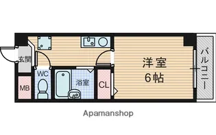 大阪府大阪市東淀川区豊新3丁目【マンション】の間取り