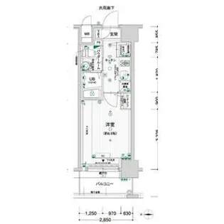 エスリード江坂江の木町【11階】の間取り