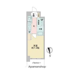 ファーストフィオーレ江坂レガリス【10階】の間取り