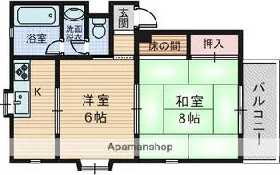 マンション島江【3階】の間取り
