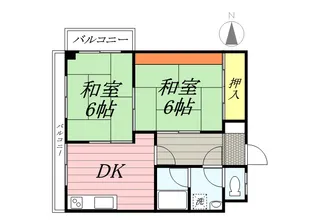 サンロードNO.3【3階】の間取り