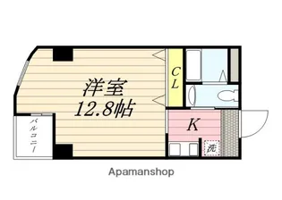 ラークスパ岡町【6階】の間取り