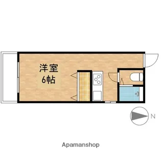 クレール服部【3階】の間取り