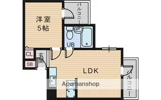 六龍苑岡町【3階】の間取り