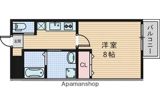 ワコーレヴィータ江坂WEST【3階】の間取り
