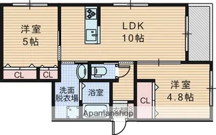G−CUBE 岡上の町【2階】の間取り