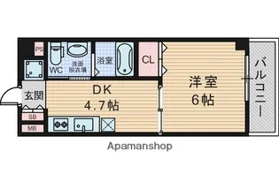 AXRESI庄内駅前【4階】の間取り
