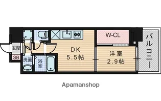 大阪府大阪市東淀川区西淡路1丁目【マンション】の間取り