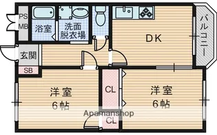 第2和田マンション【4階】の間取り