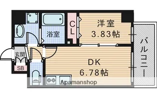 ドゥエリング上新庄【2階】の間取り