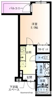 フジパレス吹田中の島公園Ⅴ番館【1階】の間取り