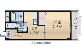 クレール上新庄【3階】の間取り
