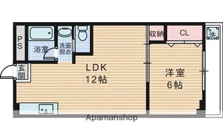 大幸ハイツ【4階】の間取り