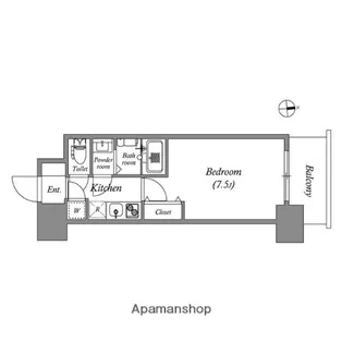 アドバンス江坂ラシュレ【11階】の間取り
